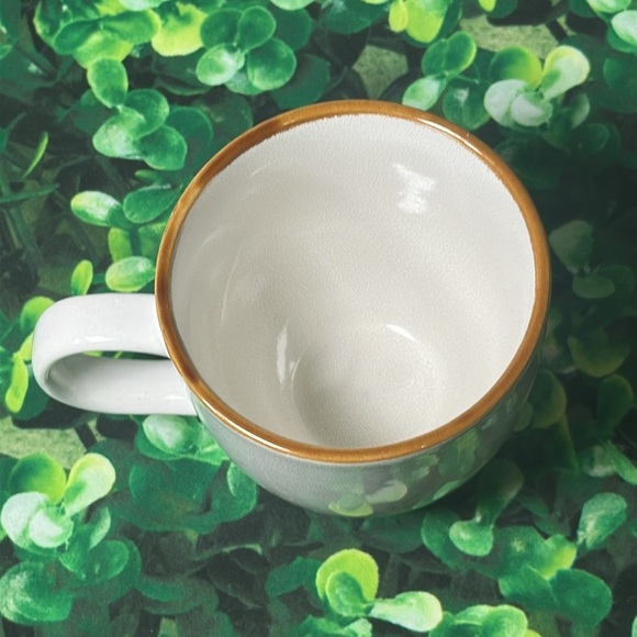 AmorArc 12oz Ceramic Modern Coffee Mug White-Reactive Glaze - Picture 5 of 10